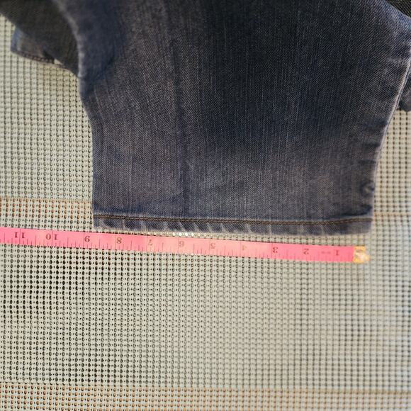 Levi's 514 Men's Whiskered Denim Jeans Dark Blue 34W 30L Circa 2008 - Picture 5 of 9